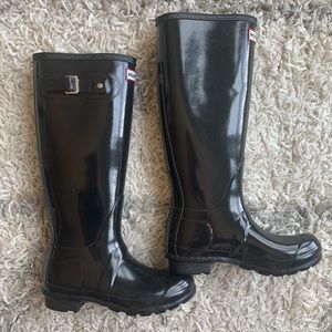Tall Glossy Hunter Boots